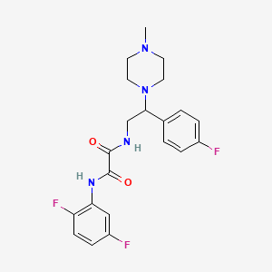 N1-(2,5-difluorophenyl)-N2-(2-(4-fluorophenyl)-2-(4-methylpiperazin-1-yl)ethyl)oxalamide