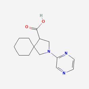2-(Pyrazin-2-yl)-2-azaspiro[4.5]decane-4-carboxylic acid