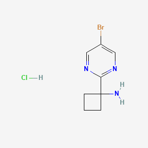 1-(5-Bromopyrimidin-2-yl)cyclobutan-1-amine hydrochloride
