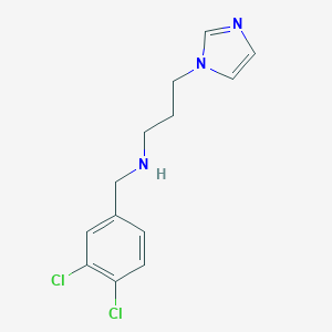 molecular formula C13H15Cl2N3 B262072 [(3,4-DICHLOROPHENYL)METHYL][3-(IMIDAZOL-1-YL)PROPYL]AMINE 