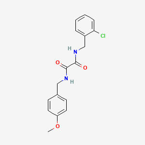molecular formula C17H17ClN2O3 B2620727 N-[(2-chlorophenyl)methyl]-N'-[(4-methoxyphenyl)methyl]ethanediamide CAS No. 690675-27-5