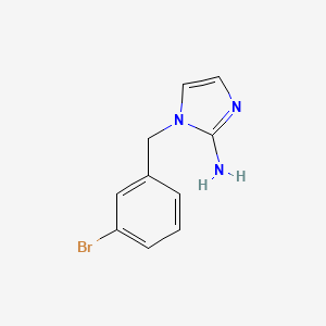 molecular formula C10H10BrN3 B2620812 1-(3-Bromobenzyl)-1H-imidazol-2-amine CAS No. 1183265-86-2