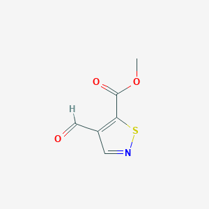 molecular formula C6H5NO3S B2620949 Methyl 4-formyl-1,2-thiazole-5-carboxylate CAS No. 2375270-36-1