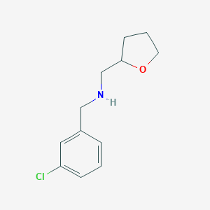 molecular formula C12H16ClNO B262095 N-(3-chlorobenzyl)-1-(tetrahydrofuran-2-yl)methanamine 
