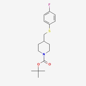 molecular formula C17H24FNO2S B2621060 tert-Butyl 4-(((4-fluorophenyl)thio)methyl)piperidine-1-carboxylate CAS No. 333988-25-3
