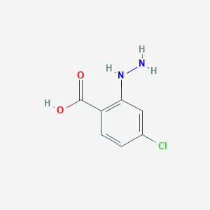 molecular formula C7H7ClN2O2 B2621083 4-Chloro-2-hydrazinylbenzoic acid CAS No. 299166-41-9