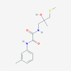 molecular formula C14H20N2O3S B2621089 N1-(2-hydroxy-2-methyl-3-(methylthio)propyl)-N2-(m-tolyl)oxalamide CAS No. 1396786-94-9
