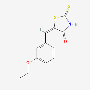(5E)-5-[(3-ethoxyphenyl)methylidene]-2-sulfanylidene-1,3-thiazolidin-4-one