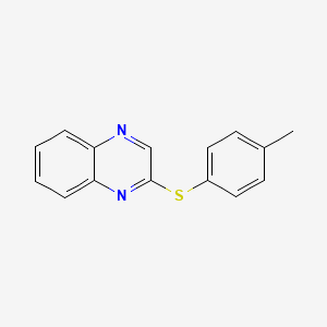 molecular formula C15H12N2S B2621140 2-[(4-Methylphenyl)sulfanyl]quinoxaline CAS No. 338394-61-9