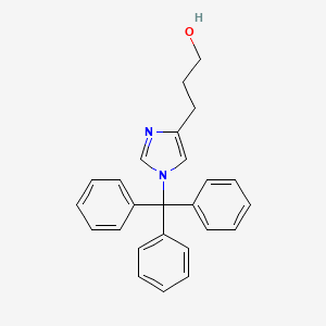 molecular formula C25H24N2O B2621228 3-(1-Trityl-1H-imidazol-4-YL)propan-1-OL CAS No. 152030-49-4