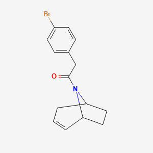 B2621279 1-((1R,5S)-8-azabicyclo[3.2.1]oct-2-en-8-yl)-2-(4-bromophenyl)ethanone CAS No. 1797875-05-8
