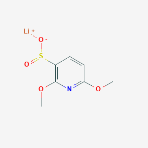 molecular formula C7H8LiNO4S B2621281 lithium(1+)ion2,6-dimethoxypyridine-3-sulfinate CAS No. 2460750-27-8