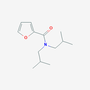 molecular formula C13H21NO2 B262131 N,N-bis(2-methylpropyl)furan-2-carboxamide 