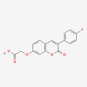 molecular formula C17H11FO5 B2621370 {[3-(4-fluorophenyl)-2-oxo-2H-chromen-7-yl]oxy}acetic acid CAS No. 887855-48-3