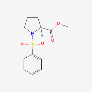 molecular formula C12H15NO4S B2621401 Methyl 1-(phenylsulfonyl)prolinate CAS No. 288154-77-8