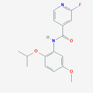 2-fluoro-N-[5-methoxy-2-(propan-2-yloxy)phenyl]pyridine-4-carboxamide