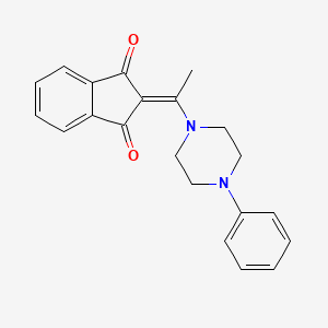 2-[1-(4-Phenylpiperazin-1-yl)ethylidene]indene-1,3-dione