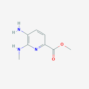 molecular formula C8H11N3O2 B2621628 Methyl 5-amino-6-(methylamino)pyridine-2-carboxylate CAS No. 1525791-31-4