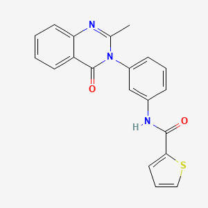 N-[3-(2-methyl-4-oxoquinazolin-3-yl)phenyl]thiophene-2-carboxamide