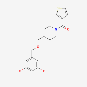 (4-(((3,5-Dimethoxybenzyl)oxy)methyl)piperidin-1-yl)(thiophen-3-yl)methanone
