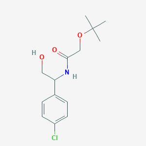 N-[1-(4-Chlorophenyl)-2-hydroxyethyl]-2-[(2-methylpropan-2-yl)oxy]acetamide
