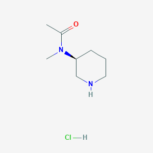 molecular formula C8H17ClN2O B2621663 N-methyl-N-[(3S)-3-piperidyl]acetamide CAS No. 2306254-75-9