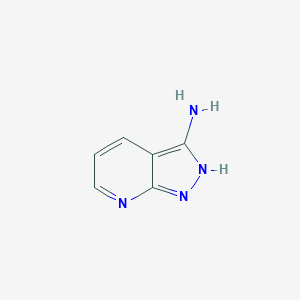 molecular formula C6H6N4 B026217 1H-pyrazolo[3,4-b]pyridin-3-amine CAS No. 6752-16-5