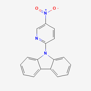 molecular formula C17H11N3O2 B2621708 9-(5-Nitropyridin-2-yl)-9H-carbazole CAS No. 306991-92-4