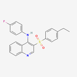 3-((4-ethylphenyl)sulfonyl)-N-(4-fluorophenyl)quinolin-4-amine