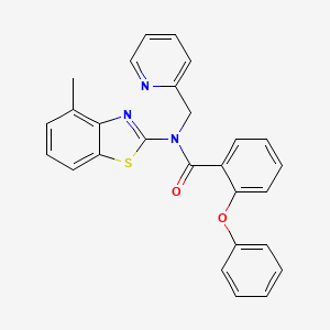 N-(4-methylbenzo[d]thiazol-2-yl)-2-phenoxy-N-(pyridin-2-ylmethyl)benzamide