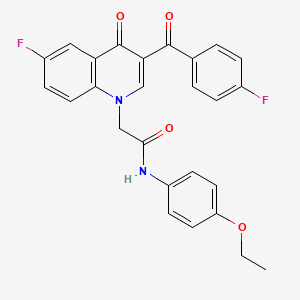 N-(4-ethoxyphenyl)-2-[6-fluoro-3-(4-fluorobenzoyl)-4-oxoquinolin-1-yl]acetamide