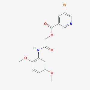 [2-(2,5-Dimethoxyanilino)-2-oxoethyl] 5-bromopyridine-3-carboxylate