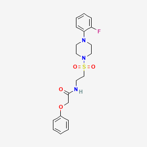 N-[2-[4-(2-fluorophenyl)piperazin-1-yl]sulfonylethyl]-2-phenoxyacetamide