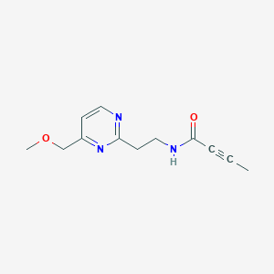 N-[2-[4-(Methoxymethyl)pyrimidin-2-yl]ethyl]but-2-ynamide