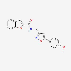 N-((5-(4-methoxyphenyl)isoxazol-3-yl)methyl)benzofuran-2-carboxamide