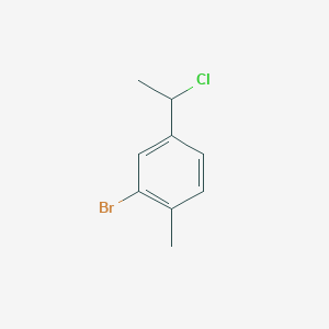 molecular formula C9H10BrCl B2621769 2-Bromo-4-(1-chloroethyl)-1-methylbenzene CAS No. 2445786-21-8