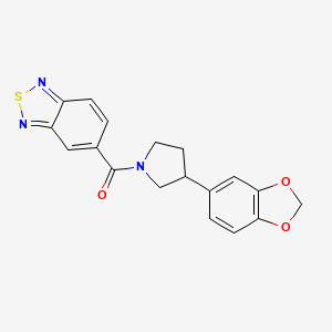 Benzo[c][1,2,5]thiadiazol-5-yl(3-(benzo[d][1,3]dioxol-5-yl)pyrrolidin-1-yl)methanone