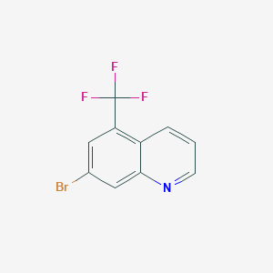 molecular formula C10H5BrF3N B2622090 7-Bromo-5-(trifluoromethyl)quinoline CAS No. 1239462-76-0