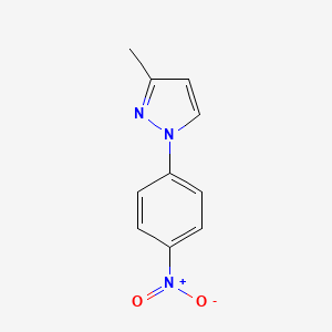 molecular formula C10H9N3O2 B2622094 3-methyl-1-(4-nitrophenyl)-1H-pyrazole CAS No. 7539-22-2