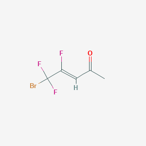 molecular formula C5H4BrF3O B2622104 (Z)-5-Bromo-4,5,5-trifluoropent-3-en-2-one CAS No. 2375276-09-6