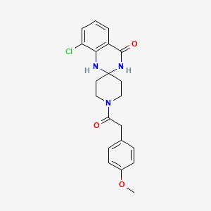 B2622112 8'-chloro-1-(2-(4-methoxyphenyl)acetyl)-1'H-spiro[piperidine-4,2'-quinazolin]-4'(3'H)-one CAS No. 1251672-93-1
