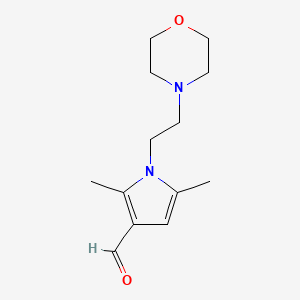 molecular formula C13H20N2O2 B2622117 2,5-Dimethyl-1-(2-morpholin-4-yl-ethyl)-1H-pyrrole-3-carbaldehyde CAS No. 887694-84-0