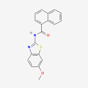 N-(6-methoxy-1,3-benzothiazol-2-yl)naphthalene-1-carboxamide
