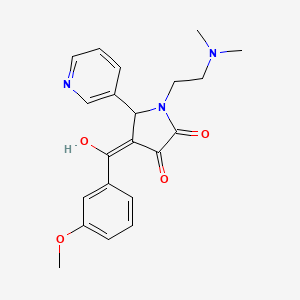 1-(2-(dimethylamino)ethyl)-3-hydroxy-4-(3-methoxybenzoyl)-5-(pyridin-3-yl)-1H-pyrrol-2(5H)-one
