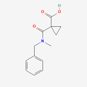 molecular formula C13H15NO3 B2622276 1-[Benzyl(methyl)carbamoyl]cyclopropane-1-carboxylic acid CAS No. 299204-33-4