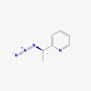molecular formula C7H8N4 B2622280 2-[(1R)-1-azidoethyl]pyridine CAS No. 162085-27-0