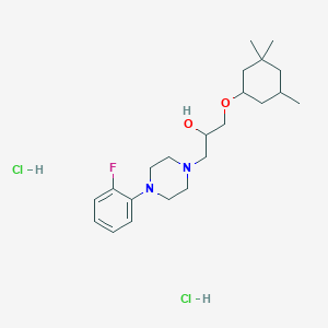 1-(4-(2-Fluorophenyl)piperazin-1-yl)-3-((3,3,5-trimethylcyclohexyl)oxy)propan-2-ol dihydrochloride