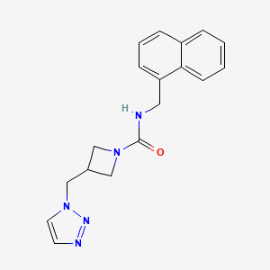 N-(Naphthalen-1-ylmethyl)-3-(triazol-1-ylmethyl)azetidine-1-carboxamide