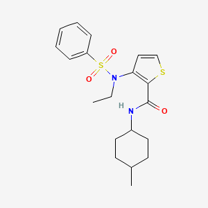 3-(N-ethylphenylsulfonamido)-N-(4-methylcyclohexyl)thiophene-2-carboxamide