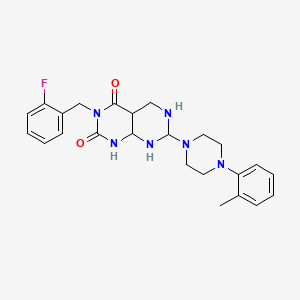 3-[(2-fluorophenyl)methyl]-7-[4-(2-methylphenyl)piperazin-1-yl]-1H,2H,3H,4H-[1,3]diazino[4,5-d]pyrimidine-2,4-dione
